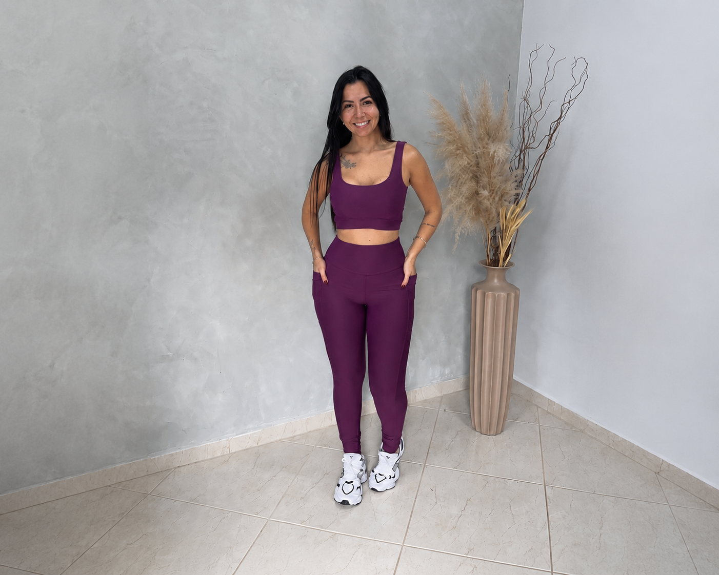 Conjunto calça liso com bolso -Suplex