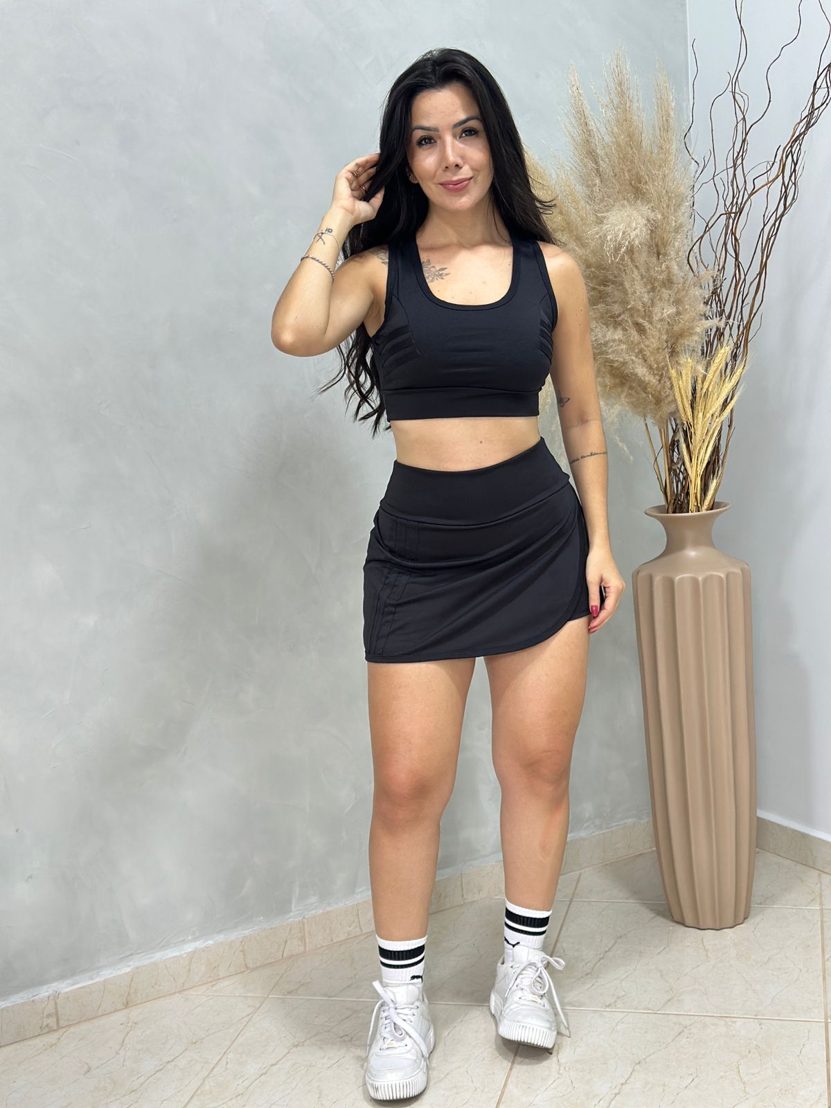 Conjunto short saia -Suplex