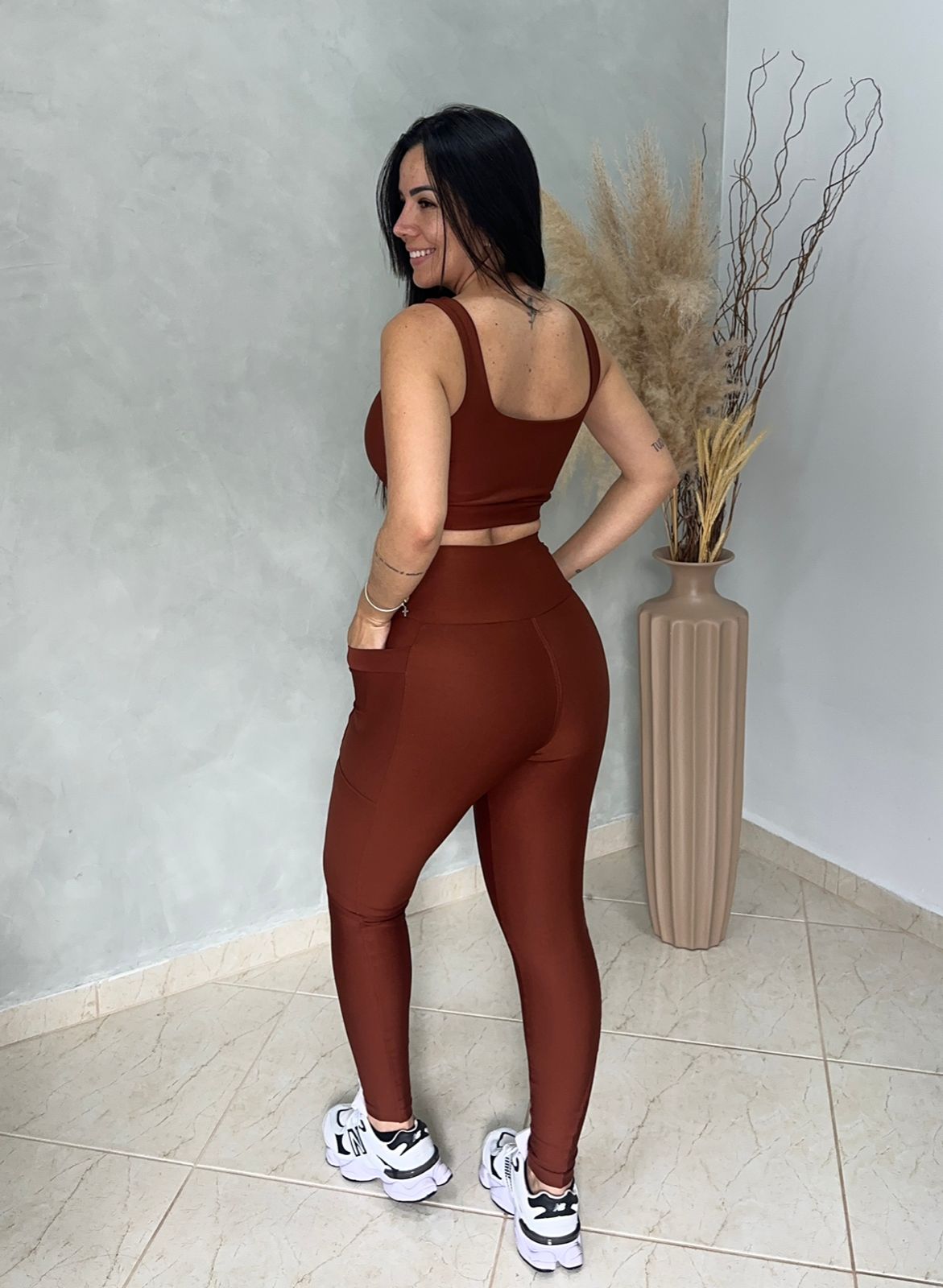 Conjunto calça liso com bolso -Suplex