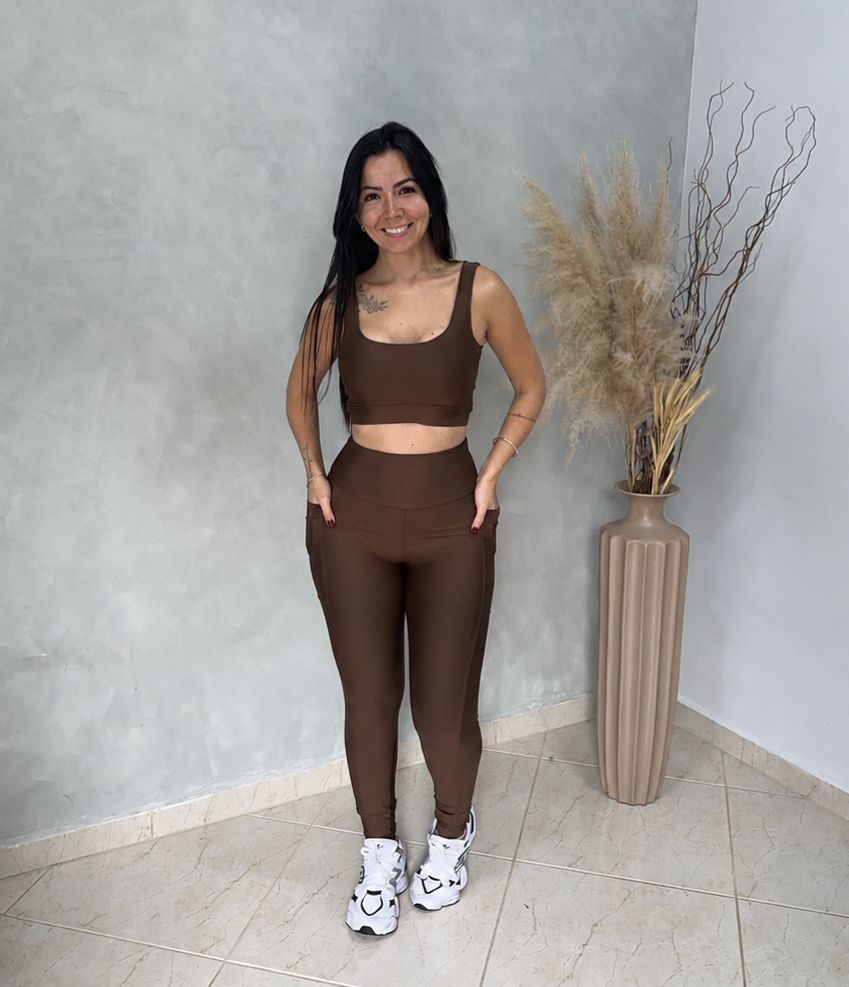 Conjunto calça liso com bolso -Suplex